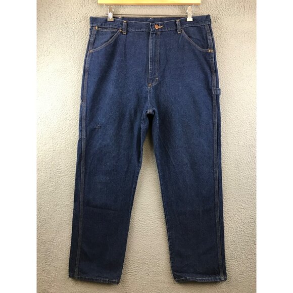 Vintage  Big Ben Jeans Size 38x32 Carpenter Painter Farm - Picture 2 of 9